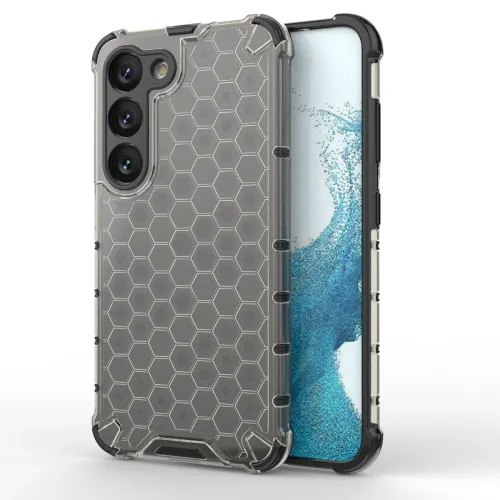Honeycomb etui do Samsung Galaxy S23 pancerny hybrydowy pokrowiec czarne na Arena.pl