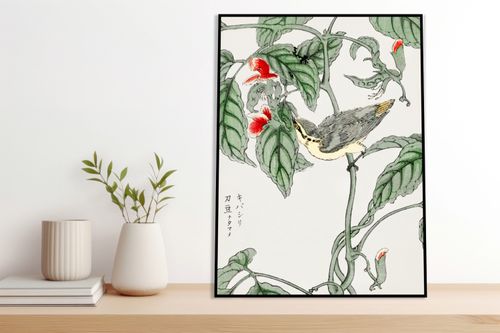 Plakat 60x80cm Tree-Creeper. Kashu Japoński Vintage do Salonu na Arena.pl