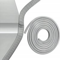 MOCNA LISTWA OCHRONNA ZBROJONA KRAWĘDZIOWA NA KRAWĘDŹ DRZWI SZARA 2m