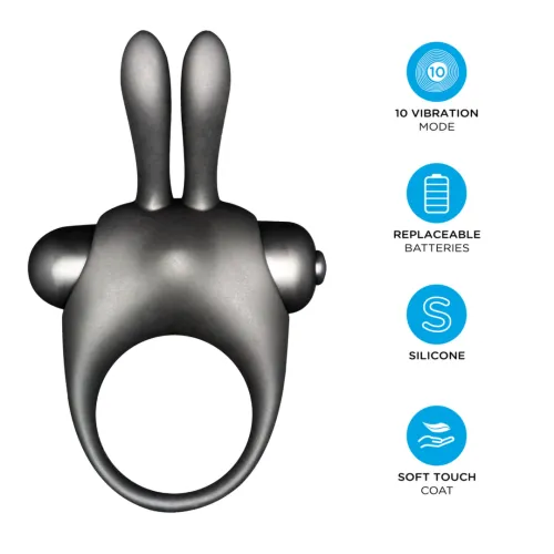 orgie orgasmic bunny - wibrujący pierścień kroliczek 10 trybow + żel 15 ml na Arena.pl