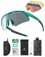 PRZECIWSŁONECZNE Okulary ROWEROWE - 4 SOCZEWKI UV