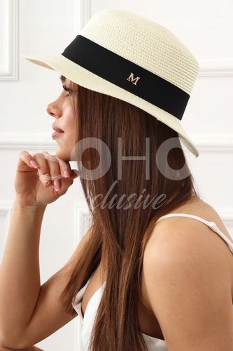 KAPELUSZ SŁOMKOWY LETNI PLAŻOWY MODNY KOBIECY DAMSKI KOBIECY KOLORY 2372 na Arena.pl