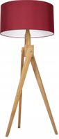 LAMPA PODŁOGOWA TRÓJNÓG, DREWNO, różne RODZAJE
