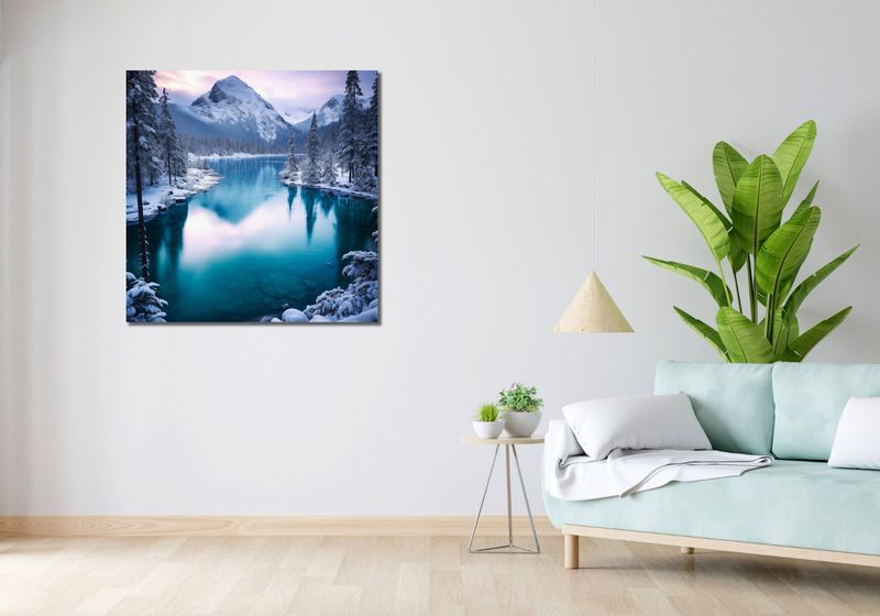 Obraz 90x90cm Górzyste Prześwity zdjęcie 2