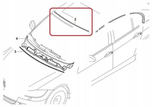 Oryginalna uszczelka szyby góra przód BMW E90 E91 na Arena.pl