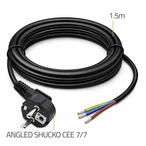 Qoltec kabel zasilający Schuko 1,5m 3x0,75 zdjęcie 3