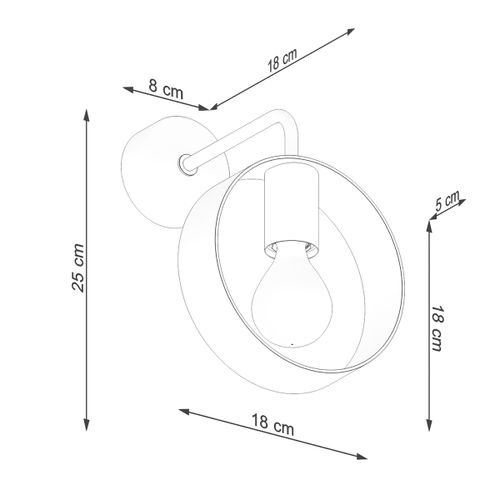 Kinkiet TITRAN 1 biały na Arena.pl