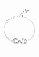 Bransoletka damska srebrna Guess nieskończoność 18cm