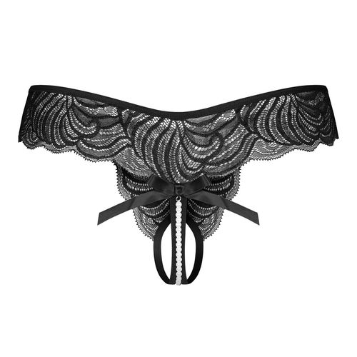 Otwarte stringi z perełkami Obsessive Trinise Crotchless Thong S/M na Arena.pl