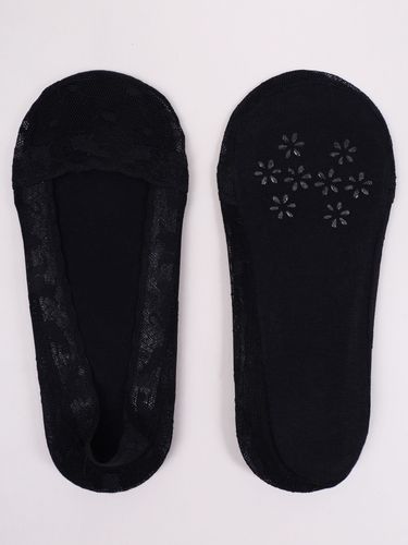 Skarpety stopki damskie niskie koronkowe z ABS czarne 3PAK 36-41 YOCLUB na Arena.pl