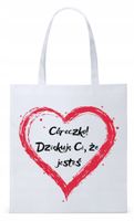 Dla Córki Córeczki Prezent Torba Eco Biała Shopper Z Nadrukiem Ze Zdjęciem