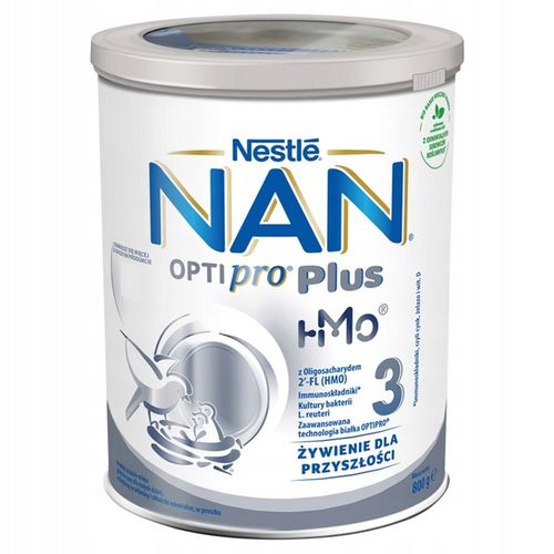 NAN OPTIPRO Plus 3 HMO Produkt na bazie mleka dla małych dzieci 6x 800 g na Arena.pl