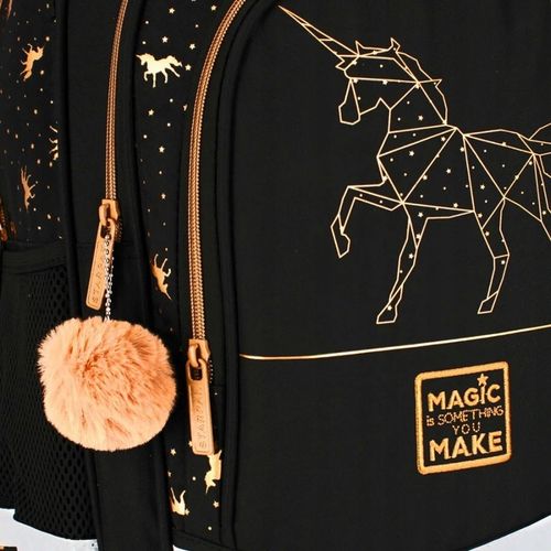 PLECAK TORNISTER SZKOLNY JEDNOROŻEC ZŁOTY DLA DZIEWCZYNKI KLASY 1 3 na Arena.pl