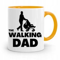 Kubek Żółty Dzień Ojca Dla Taty The Walking Dad Z Nadrukiem Ze Zdjęciem