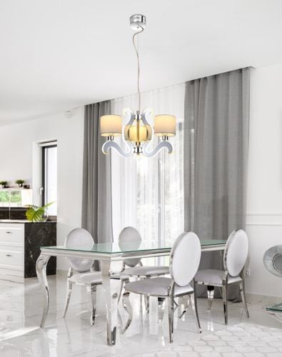 Ambrosia 1 zwis 3x40W E14 + 18,4W LED chrom na Arena.pl