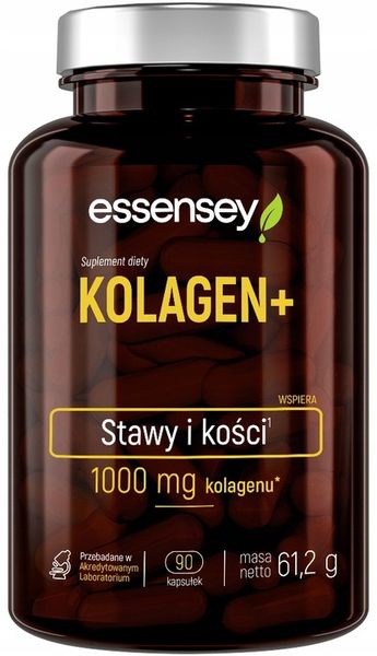 Essensey KOLAGEN NATURALNY + WITAMINA C ZDROWE WŁOSY SKÓRA 90 KAPS zdjęcie 6