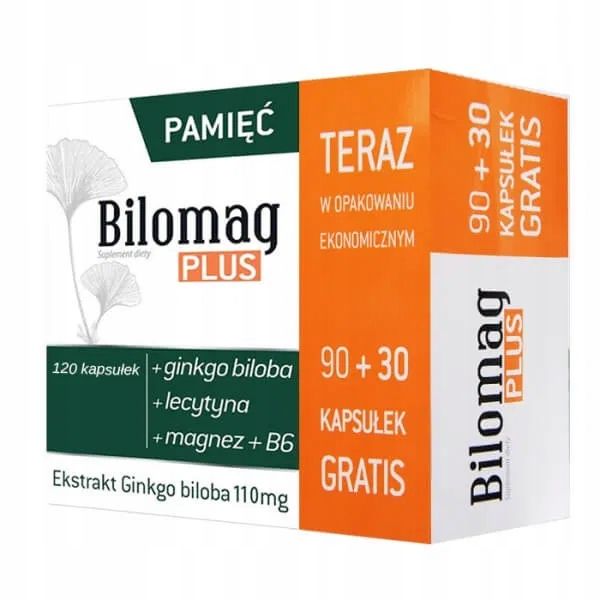 Bilomag Plus, opakowanie promocyjne, 90+30 kapsułek zdjęcie 1