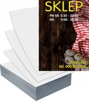 Ulotki A4 100 szt reklamowe firmowe DUŻY WYBÓR WZORÓW SKLEP NOCLEGI