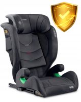Fotelik samochodowy NUKIDO Louis Soft i-Size (15-36 kg) Czarno-szary