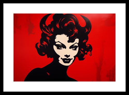 Plakat 30x20cm Czerwona Diablica na Arena.pl