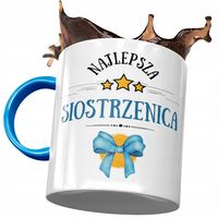Kubek Błękitny Dla Siostrzenicy Urodziny Prezent Z Nadrukiem Ze Zdjęciem