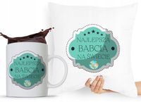 Zestaw Poduszka + Kubek Dzień Babci Dla Babci Z Nadrukiem Ze Zdjęciem