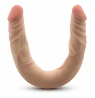 dr. skin plus model podwojny 35,5 cm silikonowy, elastyczny, beżowy
