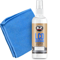 K2 LCD PŁYN DO CZYSZCZENIA EKRANÓW MATRYC LCD LED GPS OLED + MIKROFIBRA