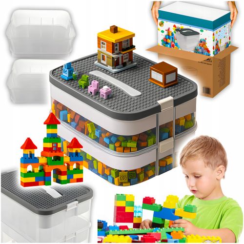 pudełko na klocki- 2 poziomy 15l kruzzel 25756 na Arena.pl