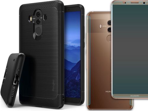 ETUI MATE 10 PRO RINGKE ONYX + 2X FOLIA RINGKE na Arena.pl