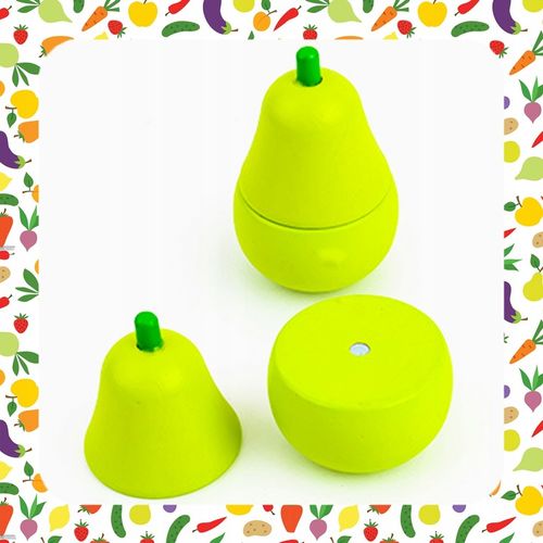 DREWNIANE WARZYWA OWOCE DO KROJENIA NA MAGNES DLA DZIECI ZESTAW XXL na Arena.pl