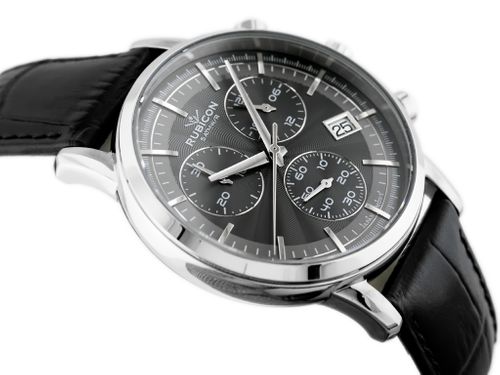 RUBICON RNCD99 - CHRONOGRAF (zr097a) black na Arena.pl