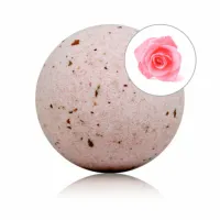 taloka bath bomb rożowa z płatkami roż - aromatyczna kula do kąpieli 140 g