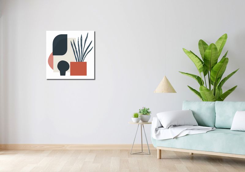 Obraz 60x60cm Zamknięte Myśli zdjęcie 2