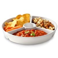 Talerz Dzielony na Przekąski Przystawki Warzywa Sery Wędliny Półmisek 19 cm