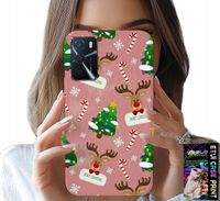 ETUI DO OPPO A16 / A16S / A54S - ŚWIĄTECZNE RENIFERY CHOINKI LASKA WZORY