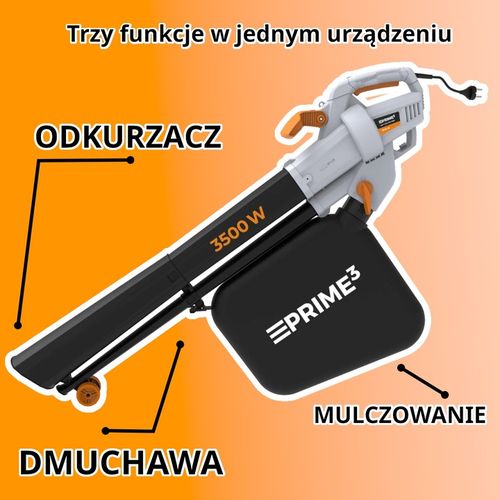 MOCNY ODKURZACZ DO LIŚCI 3500 W DMUCHAWA OGRODOWA 3w1 DMUCHAWA na Arena.pl