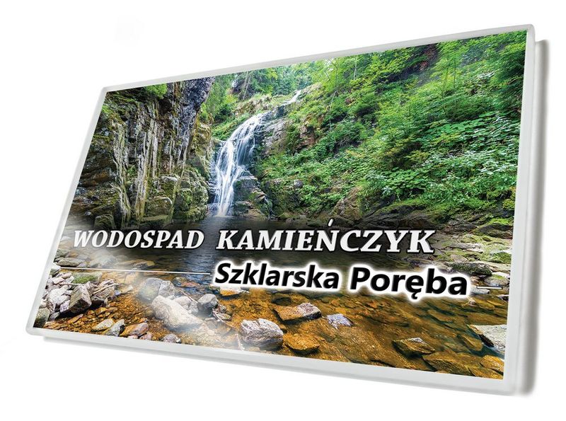 Wodospad Kamieńczyk - magnes szklany zdjęcie 2