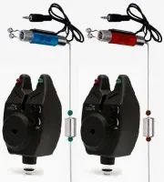 SYGNALIZATOR WĘDKARSKI WODOODPORNY CZUJNIK LED + SWINGER HANGER ELEKTRYCZNY