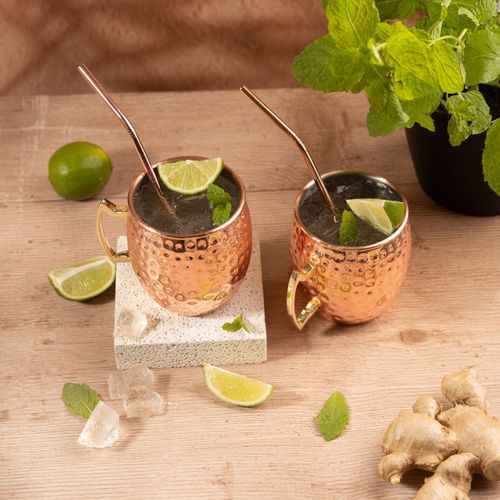 zestaw stalowych kubków 500ml do drinków moscow mule kinghoff kh-2000 na Arena.pl