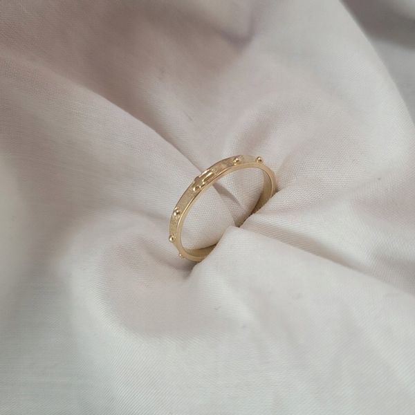 ZŁOTY RÓŻANIEC NA PALEC 585 zdjęcie 8