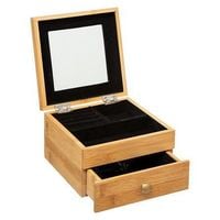 Szkatułka bambusowa na biżuterię