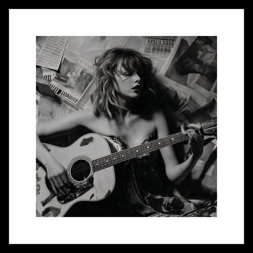 Plakat 30x30cm Młoda Gitarzystka na Arena.pl