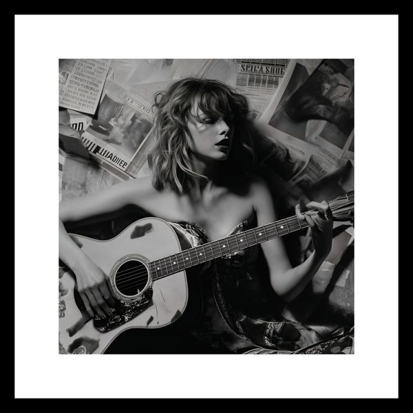 Plakat 30x30cm Młoda Gitarzystka zdjęcie 3