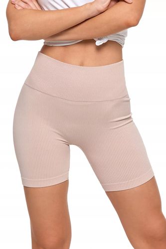 Kolarki Legginsy Damskie Wysoki Stan Prążkowane Efekt Push-Up MORAJ L/XL na Arena.pl