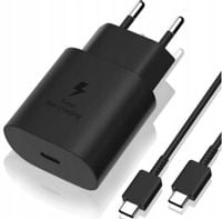 SZYBKA ŁADOWARKA SIECIOWA USB-C DO SAMSUNG TELEFONU KOSTKA 25W + KABEL 1M