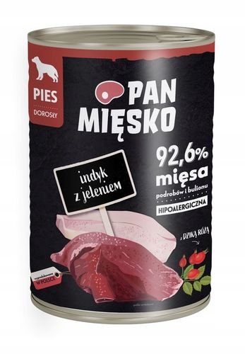 Karma dla psa Pan Mięsko 12 x 400g Mix Smaków i Hot Dogi z bekonem 220 g na Arena.pl