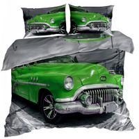 Pościel 3D satyna bawełniana 140x200cm OLDSMOBILE