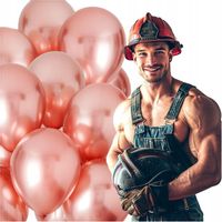 Balony Na Wieczór Panieński Balon Metaliczny Różowe Złoto Dekoracja 25szt