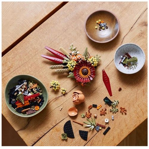 LEGO ICONS 10314 Stroik z suszonych kwiatów BUKIET Kwiaty Na Prezent na Arena.pl